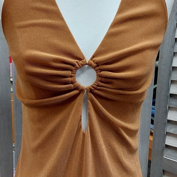 Women's Sleeveless Cut Out Lurex Dress | Wild Fable | Medium - Picture 6 of 13